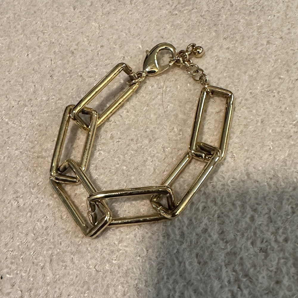 Uncommon James Gold Link Paperclip bracelet